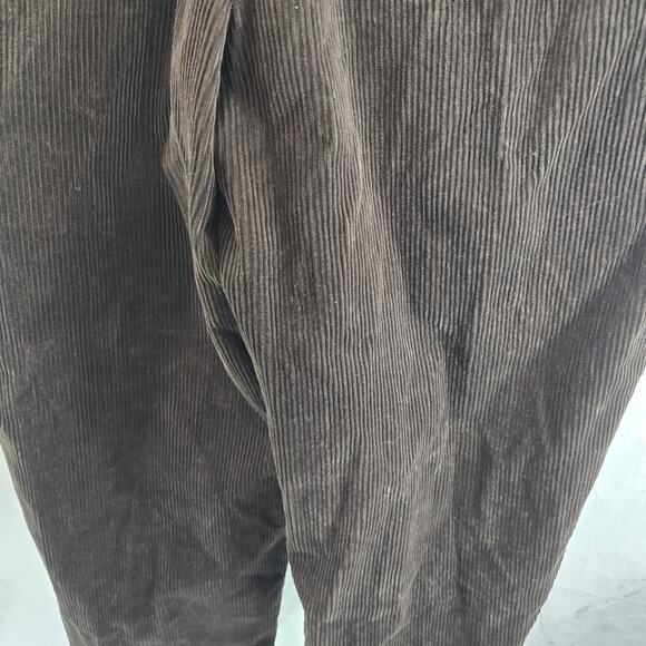 LL Bean Pants Mens 36 X 30 Brown Corduroy Chino Vintage Chocolate Comfort Waist - Picture 7 of 11